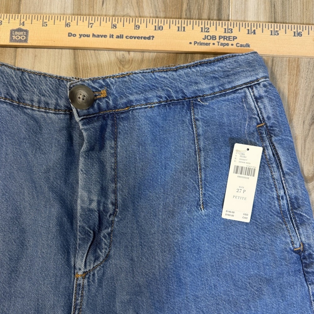 NWT Pilcro Anthropologie Jeans Women SZ 27 P Petite Wide Leg Crop Lightweight - Picture 6 of 12